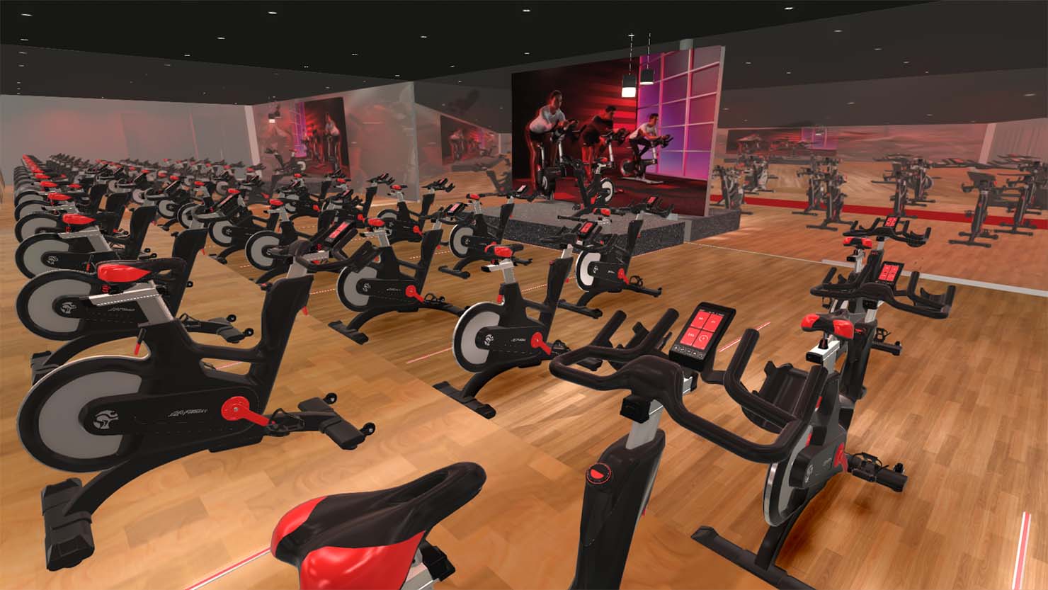 PowerCo Fitness Complex Main Floor Spin Room